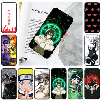 JW61Naruto аниме черный мягкий чехол для Xiaomi Poco X6 X4 M5 M6 F5 F6 C65 C55 C50 C51 C40 Pro Redmi 14C A3X 13C 12C 11T 10A 9C Note 7 6 8A Plus Xiaomi Poco M6 Pro 5G кожа буйвола