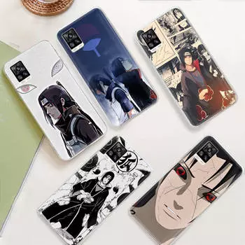 JW71 Наруто Учиха Итачи Прозрачный чехол для Samsung A04 A14 A23 M33 M53 Realme 10 9 C35 C55 VIVO Y02 X80 Infinix Hot 30 Note 11 Tecno Spark 8P Pro VIVO V21 аэро