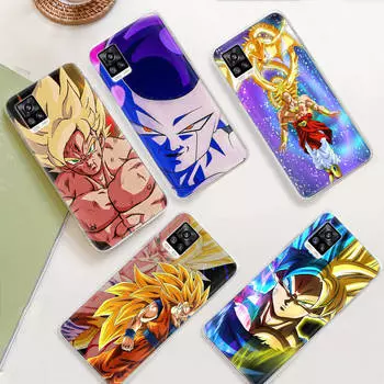 JW73 Dragon Ball суперпрозрачный чехол для Samsung A04 A14 A23 M33 M53 Realme 10 9 C35 C55 VIVO Y02 X80 Infinix Hot 30 Note 11 Tecno Spark 8P Pro Samsung M52 5G аэро