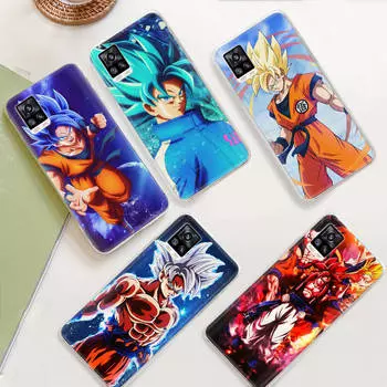 JW75 Dragon Ball Прозрачный чехол для Samsung A04 A14 A23 M33 M53 Realme 10 9 C35 C55 VIVO Y02 X80 Infinix Hot 30 Note 11 Tecno Spark 8P Pro Infinix Note 30 Pro гагат