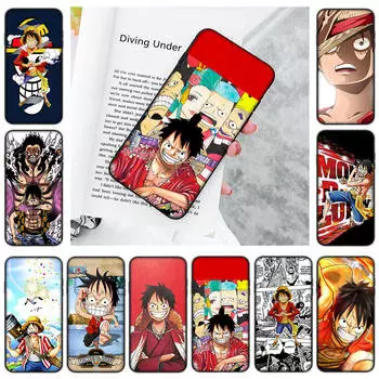JW79 One Piece Luffy Monkey мягкий чехол для Samsung Note 20 Lite S24 Ultra S23 A03 A05 A06 A11 A71 A15 A16 A13 A24 A25 A33 A52 A53 A50 M55 M35 Plus Samsung A53 5G гагат