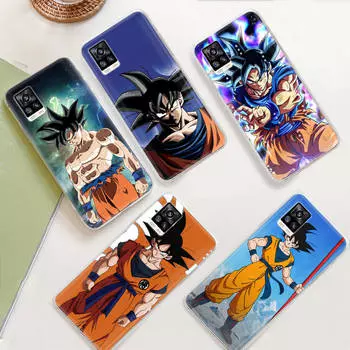 JW83 Dragon Ball Goku Прозрачный чехол для Samsung A04 A14 A23 M33 M53 Realme 10 9 C35 C55 VIVO Y02 X80 Infinix Hot 30 Note 11 Tecno Spark 8P Pro Tecno Camon 17 Pro гагат