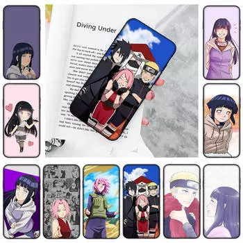 JW85 Наруто Хината Сакура черный мягкий чехол для OPPO Reno 8 6 5 4 Pro Plus Find X3 A17 A3 A31 A38 A40 A53 A54 A55 A74 A76 A78 A77 A80 A94 A95 A96 Lite OPPO Reno 4 Pro 4G олений