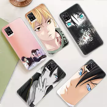 JW86 Noragami аниме прозрачный чехол для Samsung A04 A14 A23 M33 M53 Realme 10 9 C35 C55 VIVO Y02 X80 Infinix Hot 30 Note 11 Tecno Spark 8P Pro Infinix Note 11 гагат
