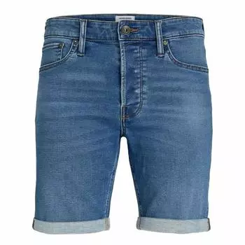 Базовые стираные шорты стандартного кроя с нижней кромкой Для детей JACK & JONES 10 ans синий
