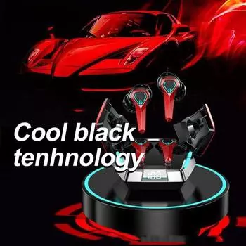 JX10 Bluetooth-совместимые наушники, удобные IPX5, водонепроницаемые, с отпечатками пальцев красный