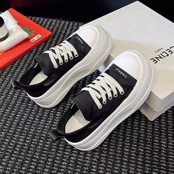 JX ретро премиум мягкая кожа толстая подошва обувь весна и осень новые увеличивающие рост универсальные белые туфли модная повседневная обувь 35