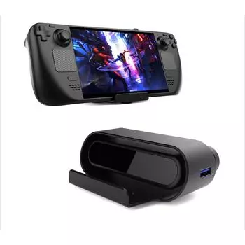 JYS-SD013 используется для игровой консоли Steam Deck, многофункциональной подставки для телевизора и портативного видеоконвертера HDMI Package:8.7*4.8*12.7cm чёрный