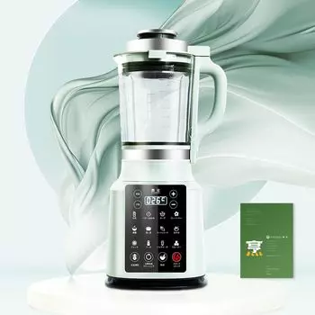 JYUNSEI нагревает соевое молоко 14 в 1, готовит как в холодном, так и в горячем виде, суп из крупных бобов может измельчать, оснащен таймером и автоматическим высоким