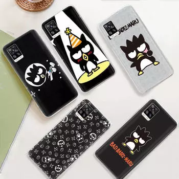 JZ14 Bad badtz-Maru Прозрачный чехол для Samsung A04 A14 A23 M33 M53 Realme 10 9 C35 C55 VIVO Y02 X80 Infinix Hot 30 Note 11 Tecno Spark 8P Pro Tecno Camon 17P кожа буйвола