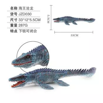 Jzd Динозавр Большая Модель Игрушка Гвоздь Дракон Брахиозавр Морской Король Мозазавр Твердая Статическая Фигурка Украшение Кукла Коллекция