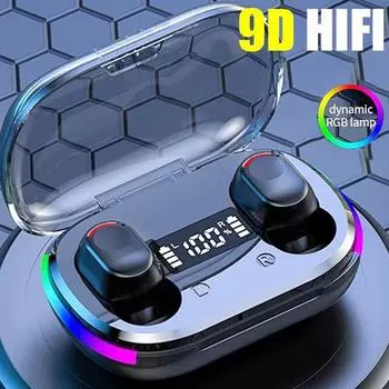 K10 True Wireless Touch Control Наушники Bluetooth 5.3 Наушники Спортивная гарнитура с цветной лампой RGB