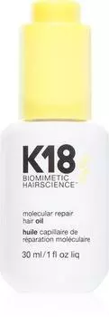 K18 Molecular Repair Hair Oil питательное сухое масло для поврежденных и ломких волос. TU прозрачный