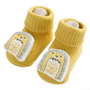 K1MA Toddler Grip Socks Baby Girls Boys Non-skid Newborn Infant Non-Slip Socks Anti-Slip Cotton Floor Trampoline Socks