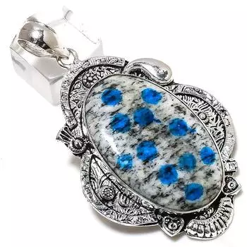 K2 Azurite Gemstone Handmade 925 Sterling Silver Gift Jewelry Pendant 2.76 w0R61