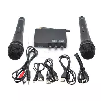 K2 Беспроводная мини семейная система пения ручная певческая машинка проигрыватель USB цифровая звуковая карта ПК микшер вещание