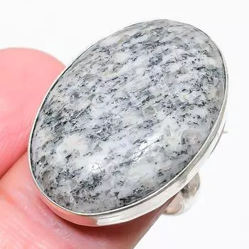 K2 Blue Azurite Gemstone 925 Sterling Silver Jewelry Ring Size 8 t2V05 8 белый