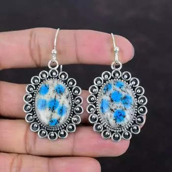 K2 Jasper Earrings Gemstone Earring 925 Sterling Silver Earring Natural K2 Jasper Jewelry Handmade Earring Brand New Earring Gifts For Women