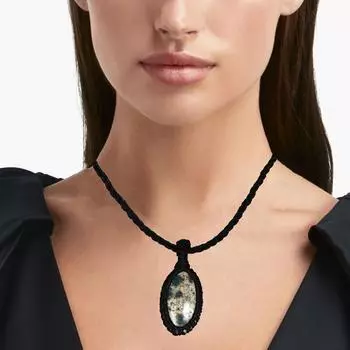 K2 Jasper Gemstone Holloween Gifted Jewelry Ожерелье с подвеской в стиле макраме 20-32 дюйма