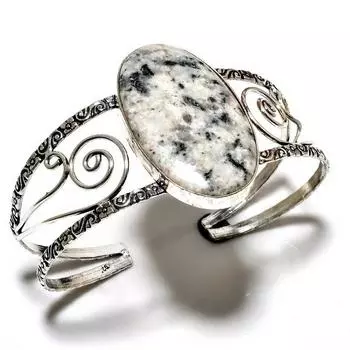 K2Blue Азурит Драгоценный камень 925 посеребренный ювелирный браслет-манжета ручной работы