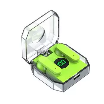 K30 Digital RGB Dynamic Light Effect In-Ear TWS Wireless BT Headset Sport Headset Earphones зелёный