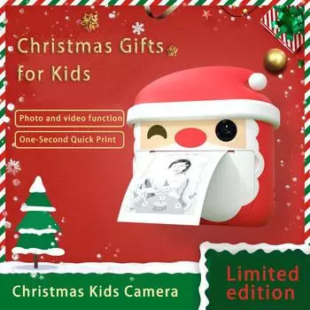 K34 Санта-Клаус детская термопечатающая камера 1200 Вт Pixel Dual Shot Polaroid K34