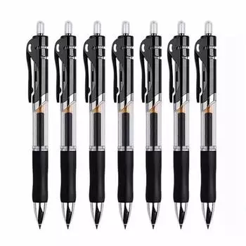 K35 Click Gel Pen: 0.5mm Black/Red for Students & Office 0.5mm