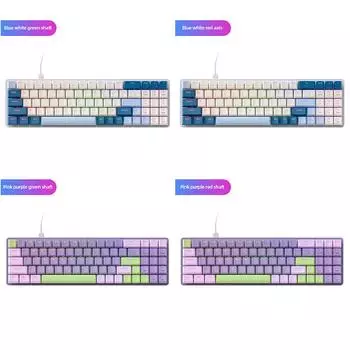 K65 Механическая игровая клавиатура 78 клавиш Эргономичная клавиатура USB Проводная Удобная