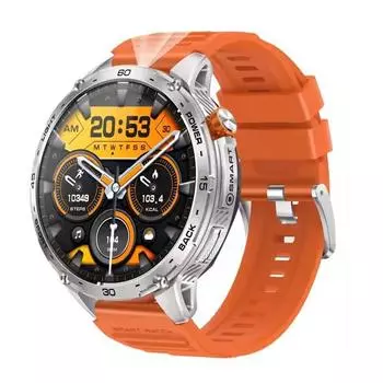 K69 Смарт-часы 1,75-дюймовый Amoled экран светодиодный фонарик для мужчин Bluetooth звонок спортивный фитнес-трекер монитор здоровья умные часы