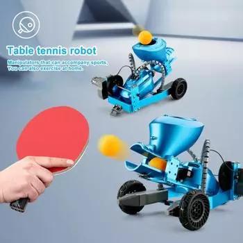 K6 Пульт Дистанционного Управления Электрический Настольный Теннис Мяч Для Пинг-понга Робот Детская Игрушка синий