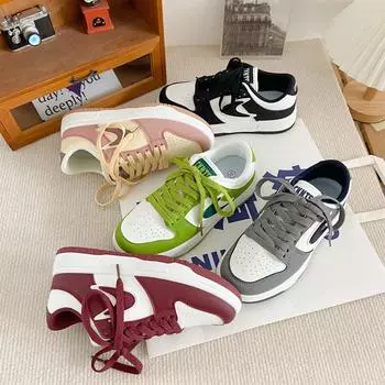 K803 Hong Kong style board shoes women s niche 2025 new autumn women s shoes versatile niche chic fashion casual white shoes 35 чёрный