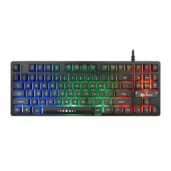 K87 Проводная 87-клавишная механическая игровая клавиатура с RGB-подсветкой для ПК-геймера Black RGB