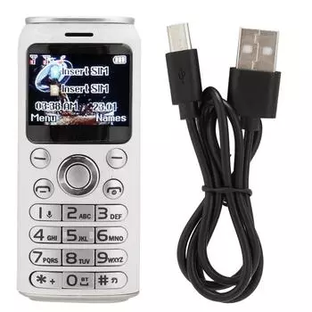 K8 Bluetooth Dialer Mini Детский Студенческий Мобильный Телефон с Двумя Картами и Изогнутым ЭкраномБелый белый