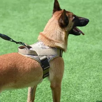 K9 Большая тренировочная шлейка для собак Светоотражающий жилет Тяговая веревка для домашних животных для средних и больших собак M