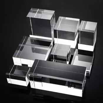 K9 Crystal Acrylic Cube Display Stand Block Solid Collection Show Holder Collectibles 3x3x3cm/1.18x1.18x1.18in