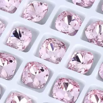 K9 Rose Pink Axe Diamond Nail Art Diamond Jewelry Flash Crystal Special Shaped Pointed Bottom Diamond Pink Love Nail Diamond K9 6mm [20 pieces]