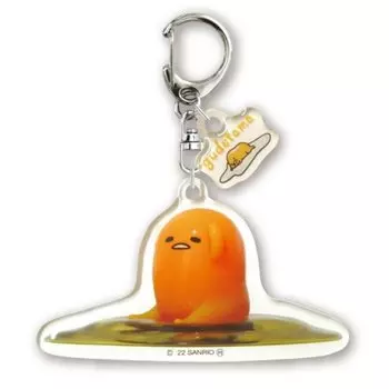K Company Gudetama Plump Acrylic Keychain Gudetama H45W75D4mm GU-AK-GU