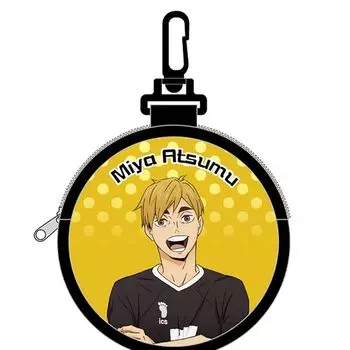 K Company Haikyuu! ! Pouch with round carabiner (neoprene) Miya Yu HQ-MKP-MA