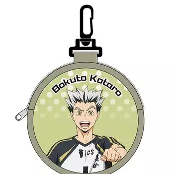 K Company Haikyuu! ! Pouch with round carabiner (neoprene) Kotaro Bokuto HQ-MKP-BO