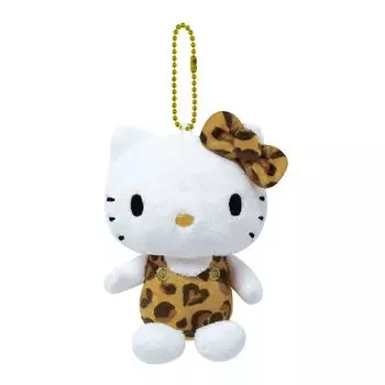 K Company Hello Kitty Print Ball Chain Mascot Brown x x (Leopard Series) KTH-BM-BR H9.5 W7.2 D5.4cm