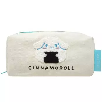 K Company Холщовый квадратный пенал с персонажем Sanrio Cinnamoroll (Серия Онигири) (Вышивка Сагара) SAON-HSS-CN