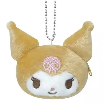 K Company Kuromi Dull Color Face Coin Purse Beige x x H7.1 W9.5 D2.8cm KUK-KZ-BE