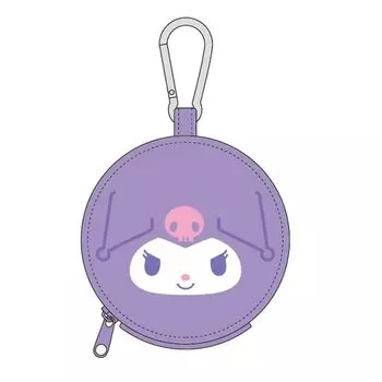 K Company Kuromi Round Pouch with Carabiner CKMP1-KU 94D25mm