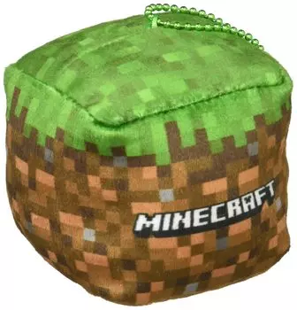 K Company Minecraft Cube Ball Chain Mascot Grass Block MCT-CB-KB