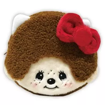 K Company Monchhichi x Hello Kitty Face Pouch x x D5cm MKT-FP H14.5 W15.5