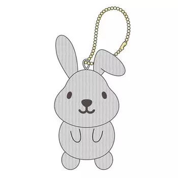 K Company Rappy Corduroy Series Ball Chain Mascot Smile H105 x W51 x D53mm LP-BC-SM