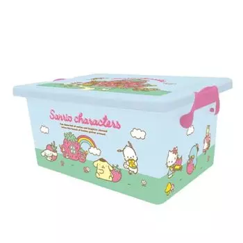 K Company Sanrio Characters Storage Box with Lid M Light Blue H149 x W318 x D225mm CXM2-SAC-LB светло-синий