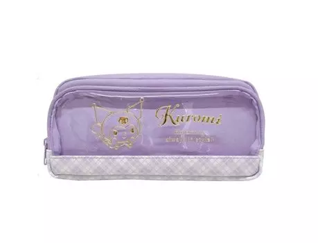 K Company Sanrio Прозрачный карманный чехол Kuromi В110 x Ш205 мм x 60 мм CCPP1-KU