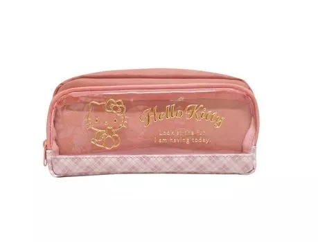 K Company Sanrio Pouch with clear pocket Hello Kitty H110W205mm60mm CCPP1-KT