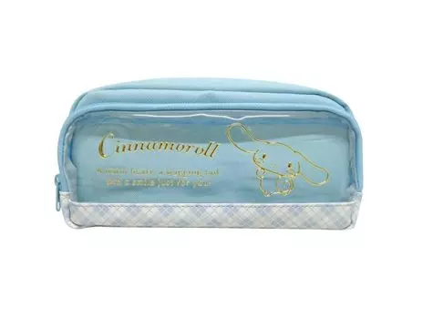K Company Sanrio Pouch with Clear Pocket Cinnamoroll H110 x W205mm x 60mm CCPP1-CN